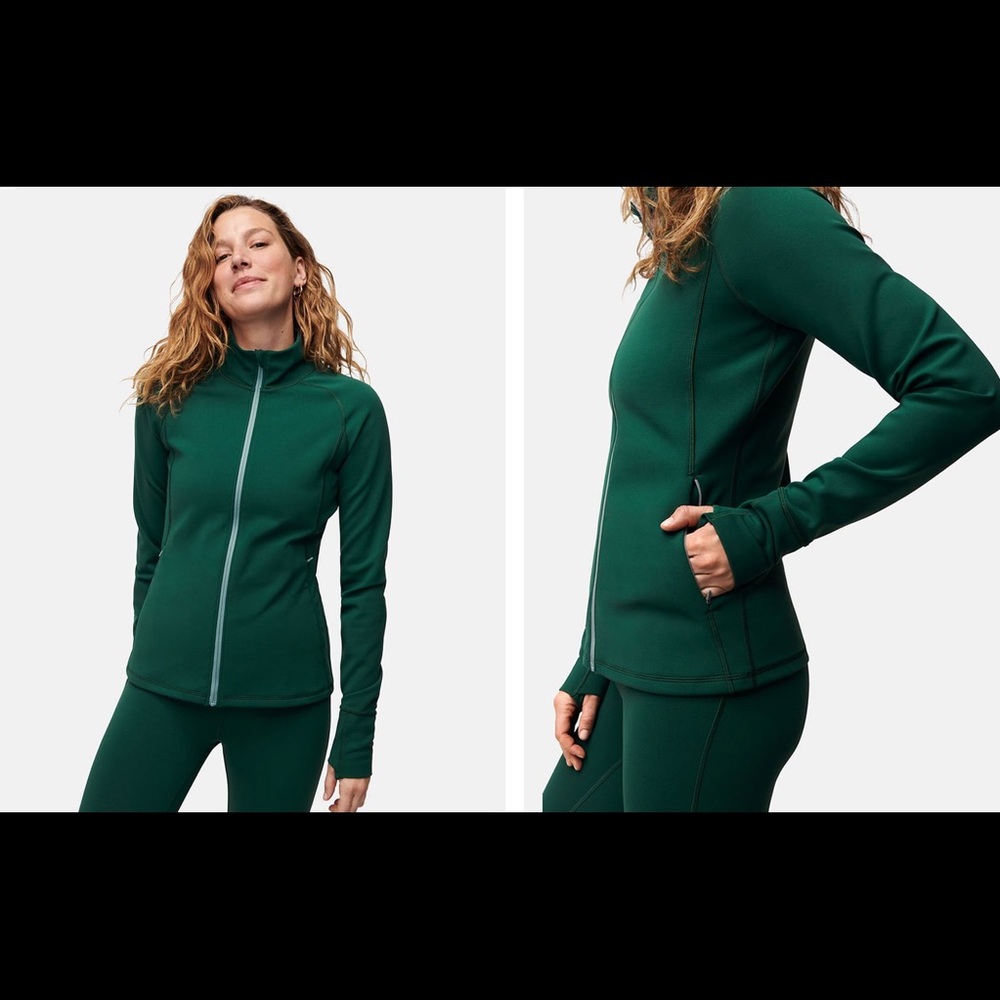 Outdoor Voices Frostknit Set in Green